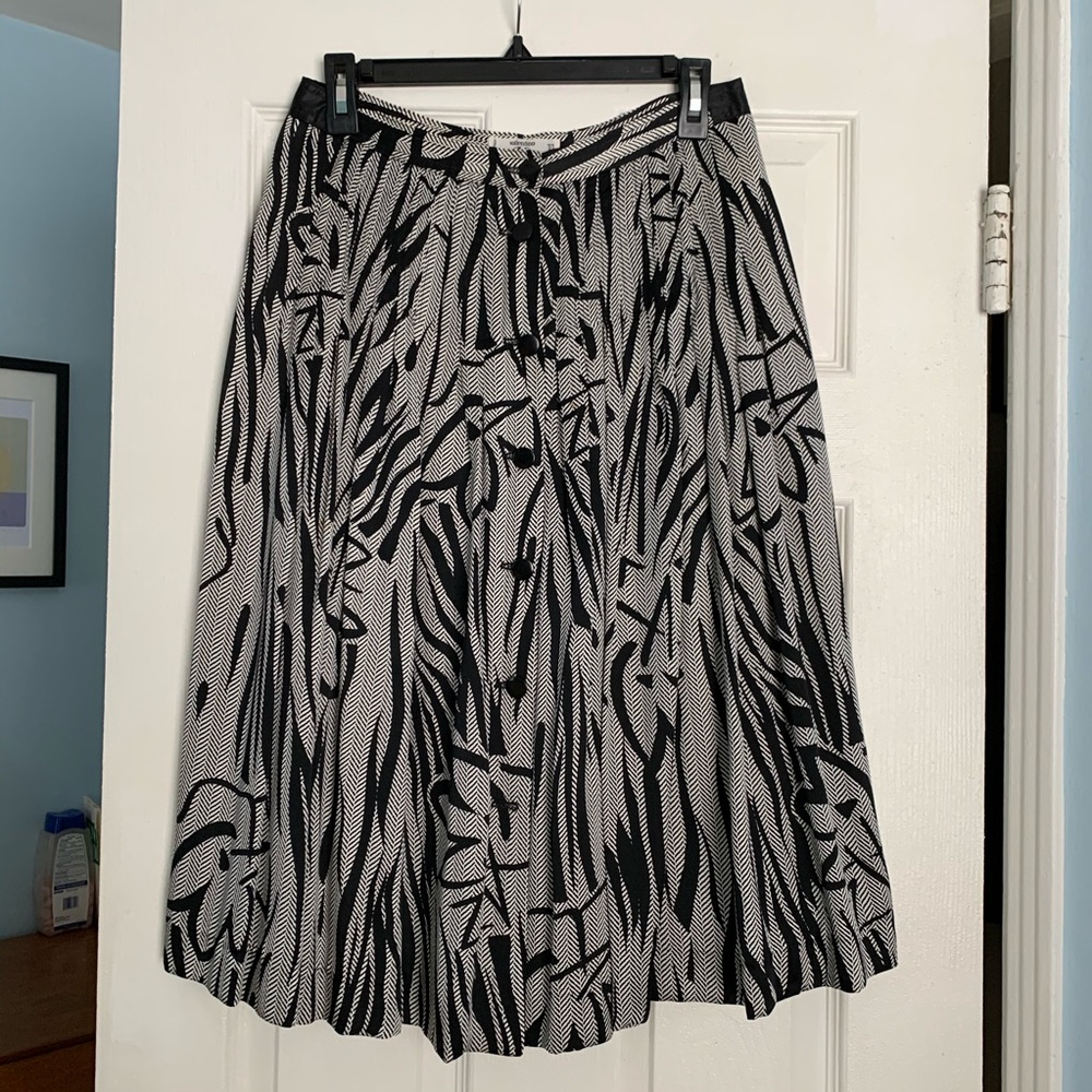 Vintage Valentino Silk Midi Skirt